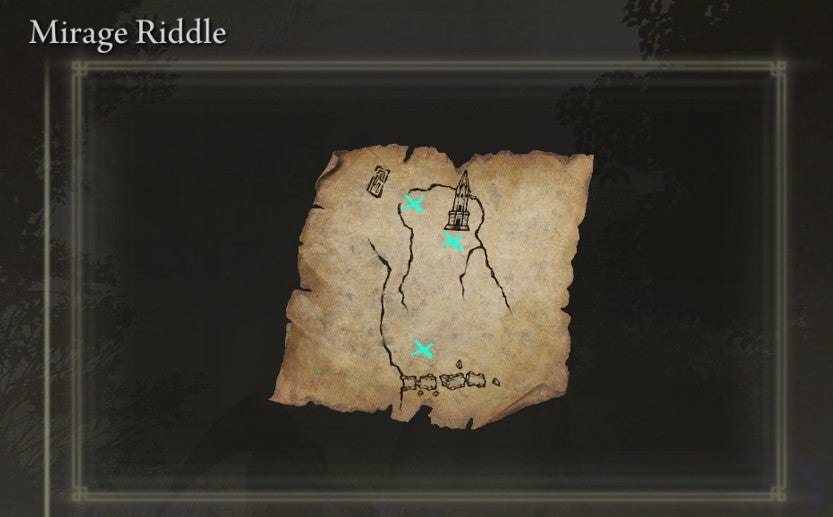 How do you solve the Mirage Riddle and "Touch Three Phantom Crests" in